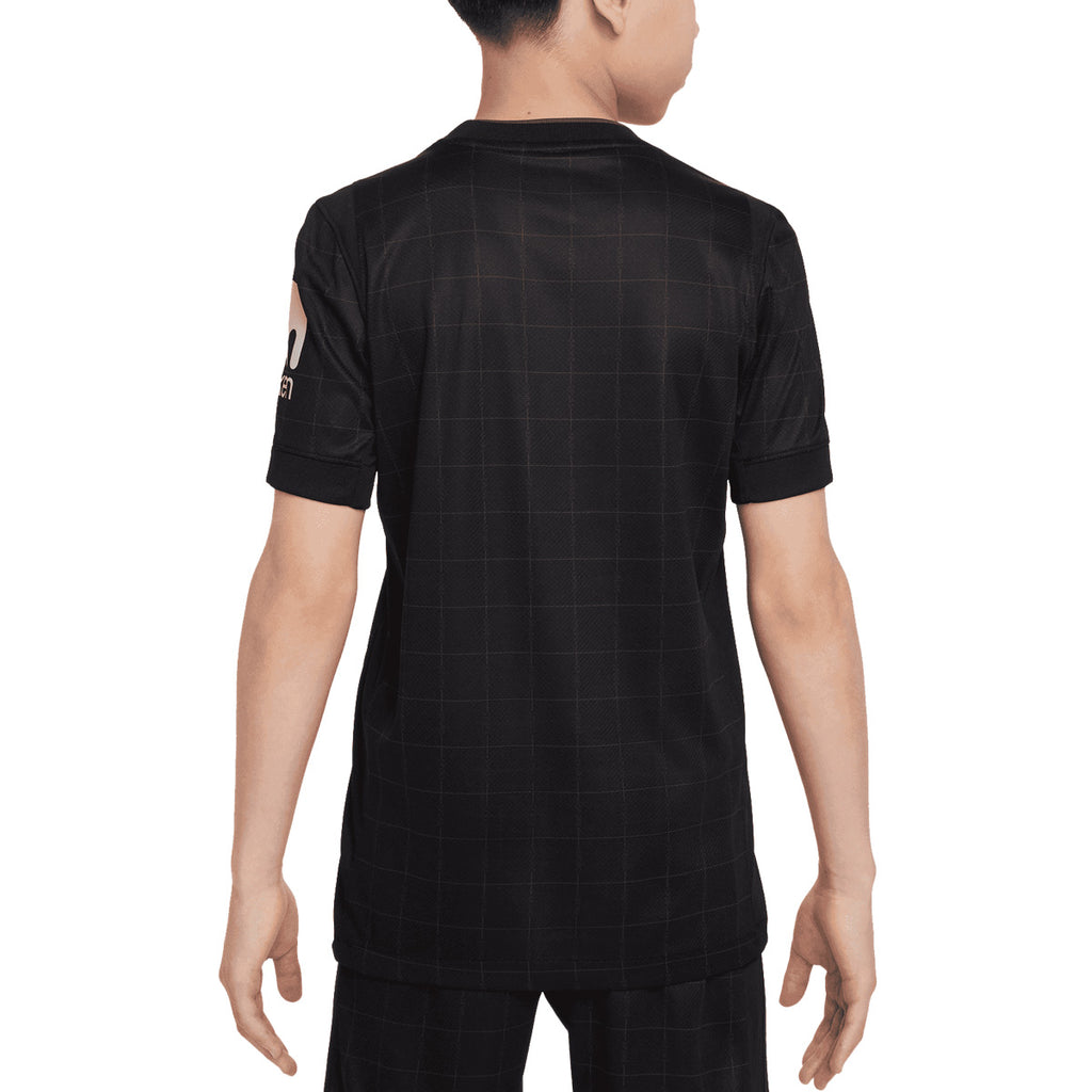 NIKE TOTTENHAM HOTSPUR 2025/2026 AWAY KIDS JERSEY - BLACK/LT IRON ORE