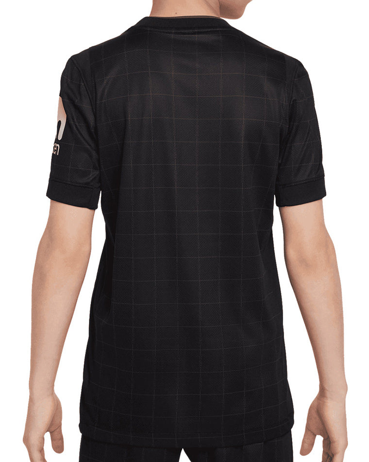 NIKE TOTTENHAM HOTSPUR 2025/2026 AWAY KIDS JERSEY - BLACK/LT IRON ORE