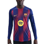 NIKE BARCELONA 2025/2026 HOME REPLICA LONG SLEEVE JERSEY - DEEP ROYAL BLUE/MIDWEST GOLD