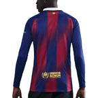 NIKE BARCELONA 2025/2026 HOME REPLICA LONG SLEEVE JERSEY - DEEP ROYAL BLUE/MIDWEST GOLD