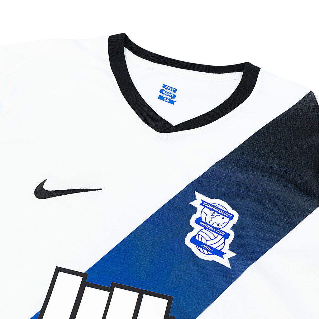 NIKE BIRMINGHAM CITY 2025/2026 AWAY REPLICA JERSEY - WHITE/BLACK