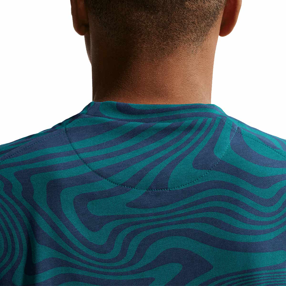 NIKE BRAZIL 2026 PRIMARY STMT SS TOP - GEODE TEAL/MIDWEST GOLD