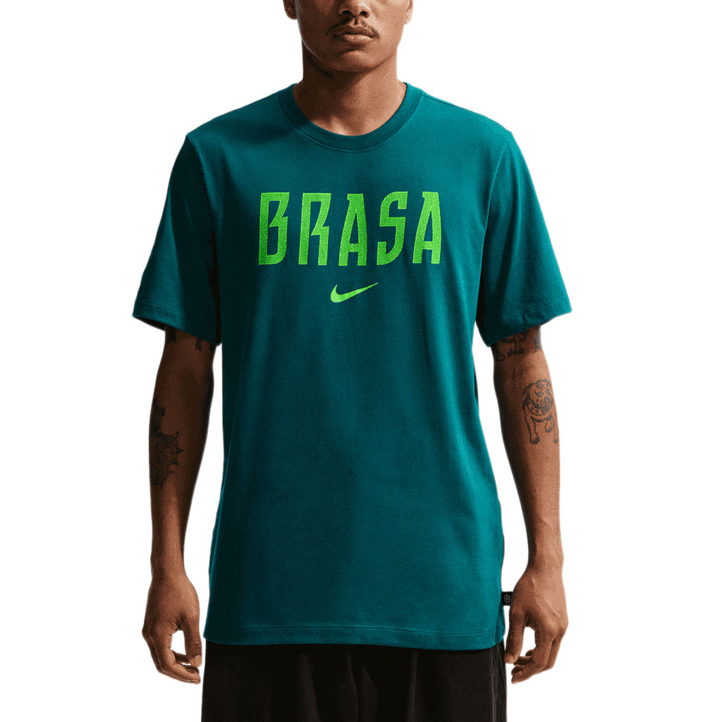NIKE BRAZIL 2026 WORDMARK TEE - GEODE TEAL