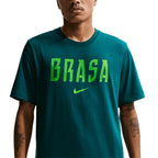 NIKE BRAZIL 2026 WORDMARK TEE - GEODE TEAL