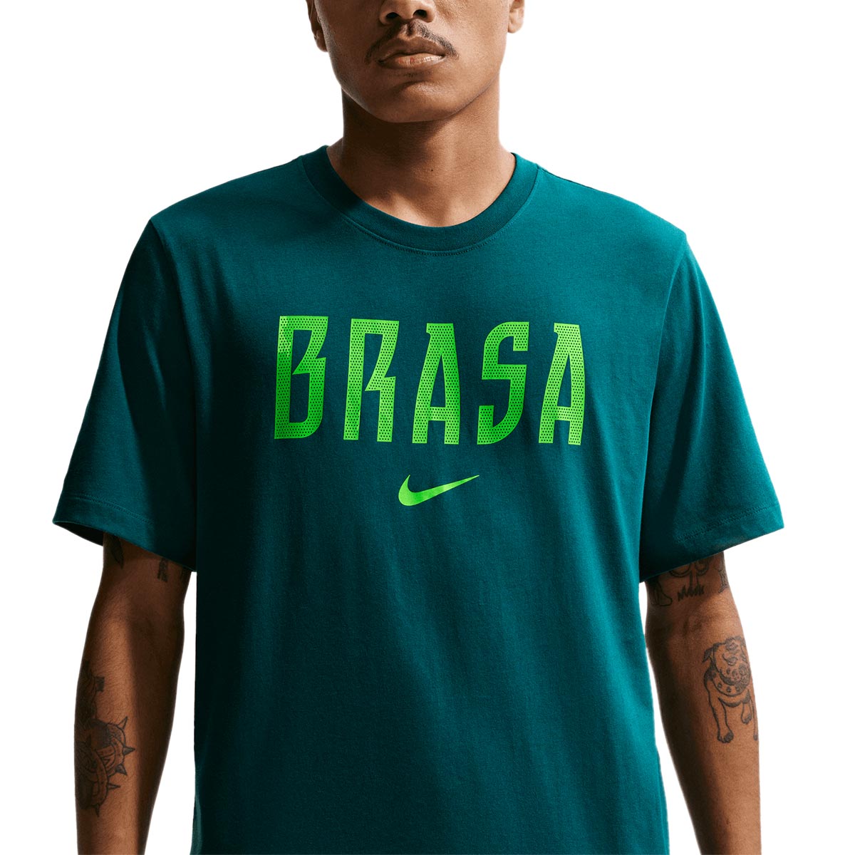 NIKE BRAZIL 2026 WORDMARK TEE - GEODE TEAL