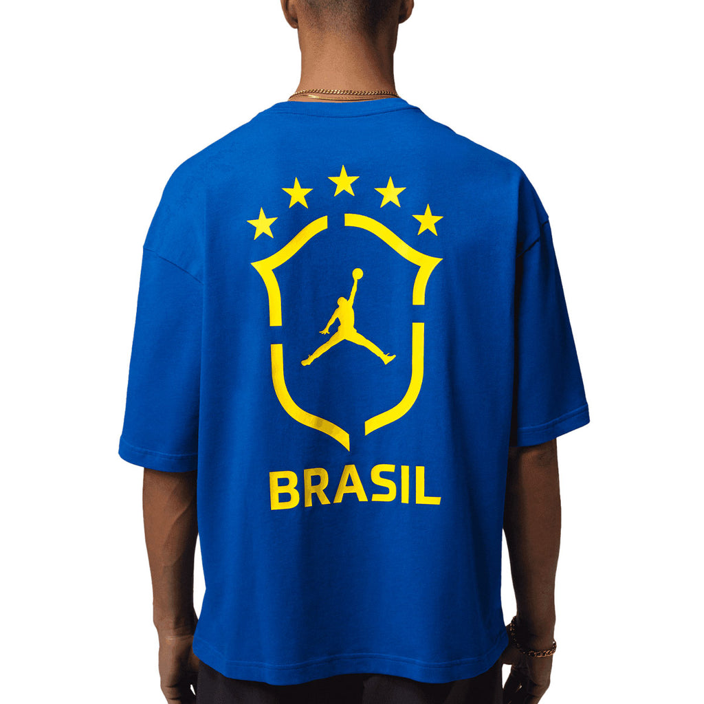 NIKE BRAZIL JORDAN 85 P6 OVERSIZED GX CREW SS TEE - OLD ROYAL