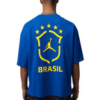 NIKE BRAZIL JORDAN 85 P6 OVERSIZED GX CREW SS TEE - OLD ROYAL