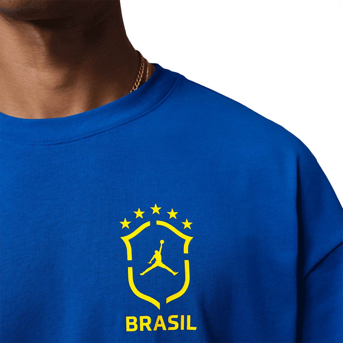NIKE BRAZIL JORDAN 85 P6 OVERSIZED GX CREW SS TEE - OLD ROYAL