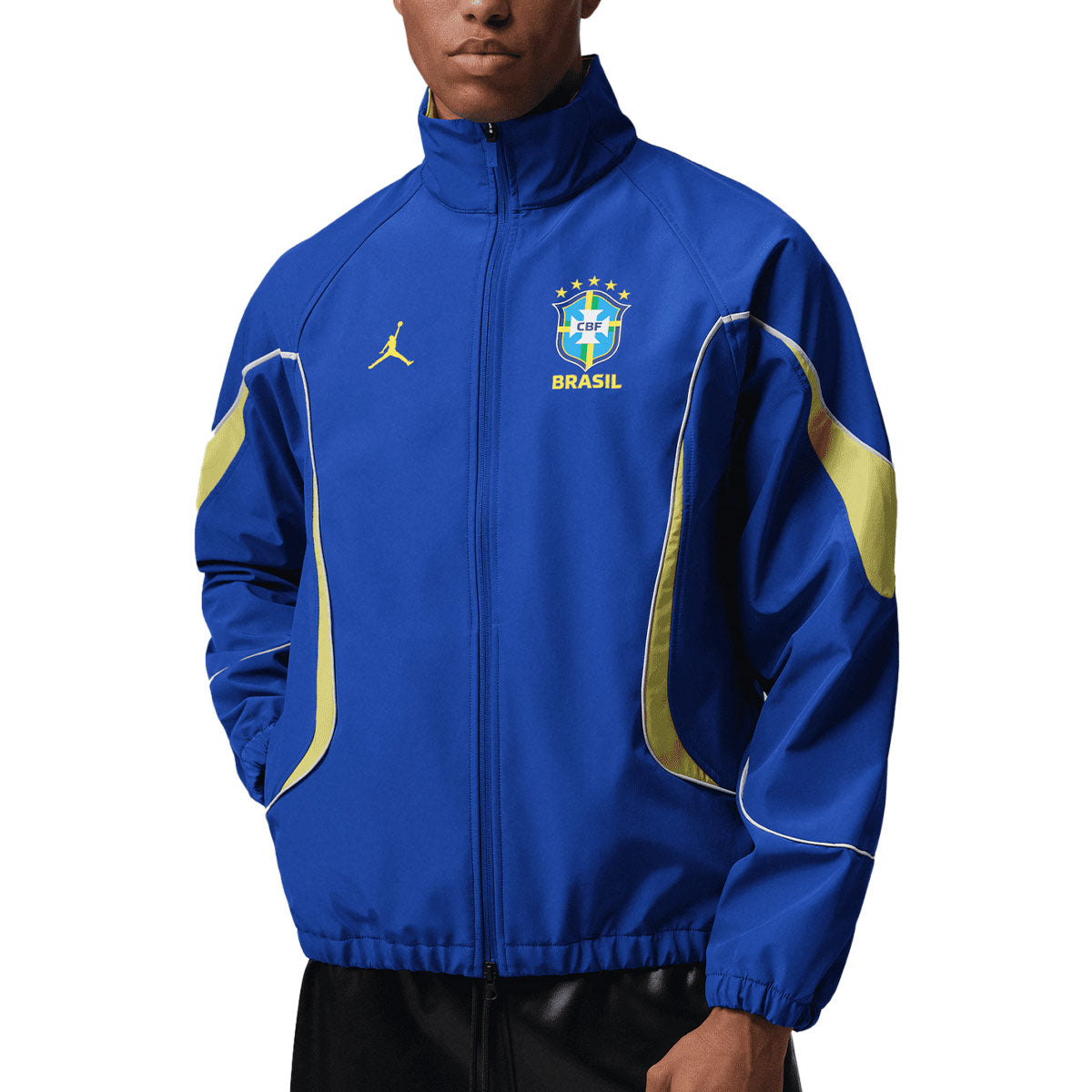 NIKE BRAZIL JORDAN P6 ANTHEM JACKET - OLD ROYAL/YELLOW PULSE/WHITE