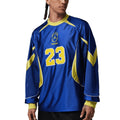 NIKE BRAZIL JORDAN P6 GOALIE LONG SLEEVE TOP - OLD ROYAL/YELLOW PULSE