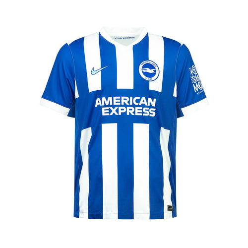 NIKE BRIGHTON & HOVE ALBION 2025/2026 HOME REPLICA JERSEY - WHITE/ROYAL BLUE