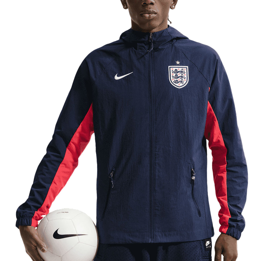 NIKE ENGLAND 2026 AWF WOVEN JACKET - OBSIDIAN/SPEED RED/WHITE