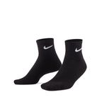 NIKE EVERYDAY CUSHIONED ANKLE 3 PAIRS  - BLACK/WHITE