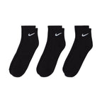 NIKE EVERYDAY CUSHIONED ANKLE 3 PAIRS  - BLACK/WHITE