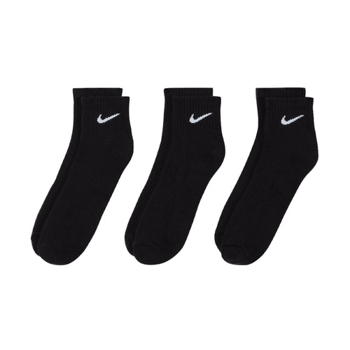 NIKE EVERYDAY CUSHIONED ANKLE 3 PAIRS  - BLACK/WHITE