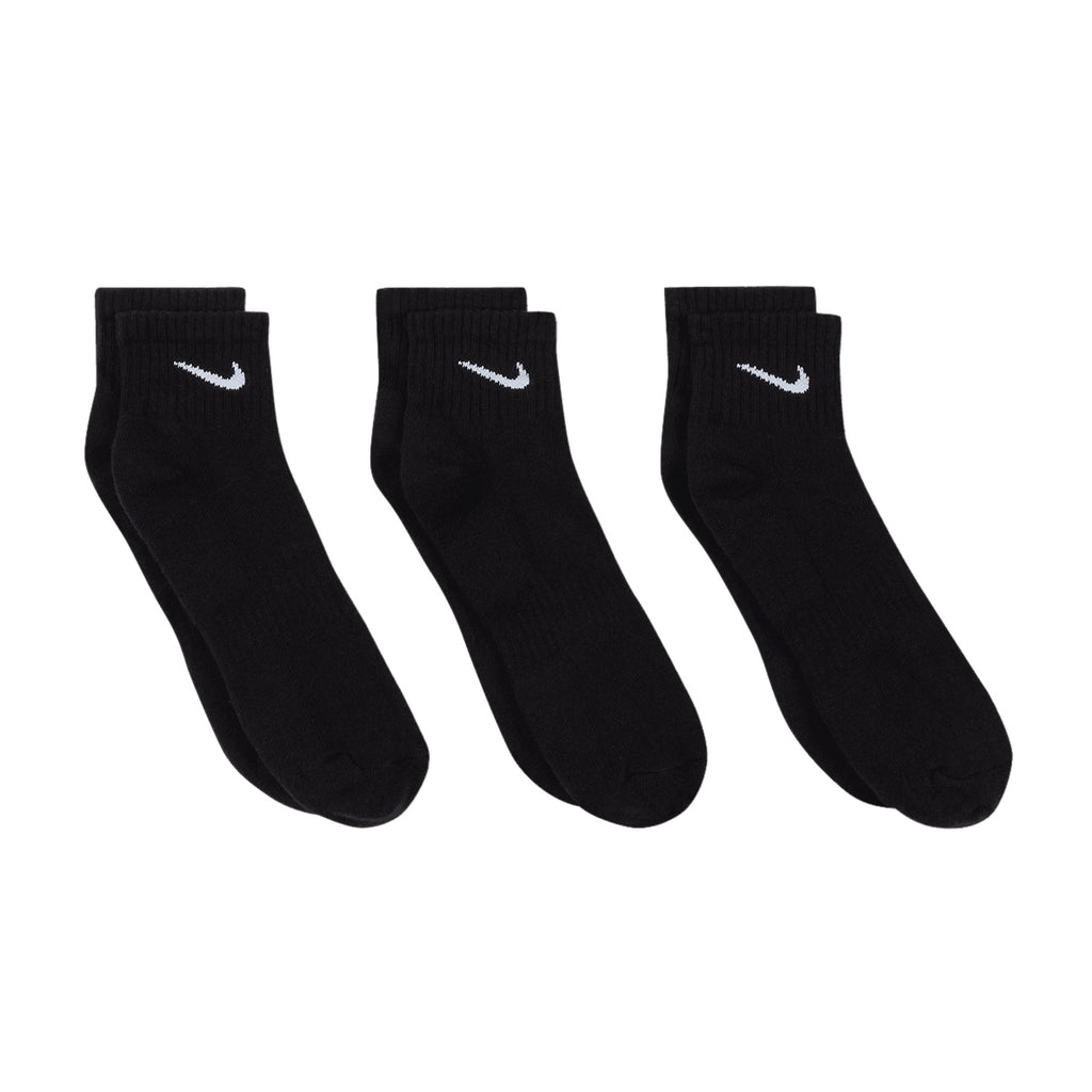 NIKE EVERYDAY CUSHIONED ANKLE 3 PAIRS  - BLACK/WHITE