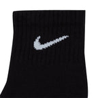 NIKE EVERYDAY CUSHIONED ANKLE 3 PAIRS  - BLACK/WHITE