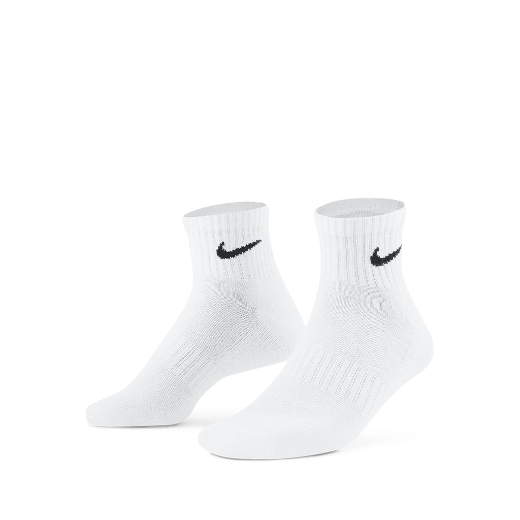 NIKE EVERYDAY CUSHIONED ANKLE 3 PAIRS - WHITE/BLACK