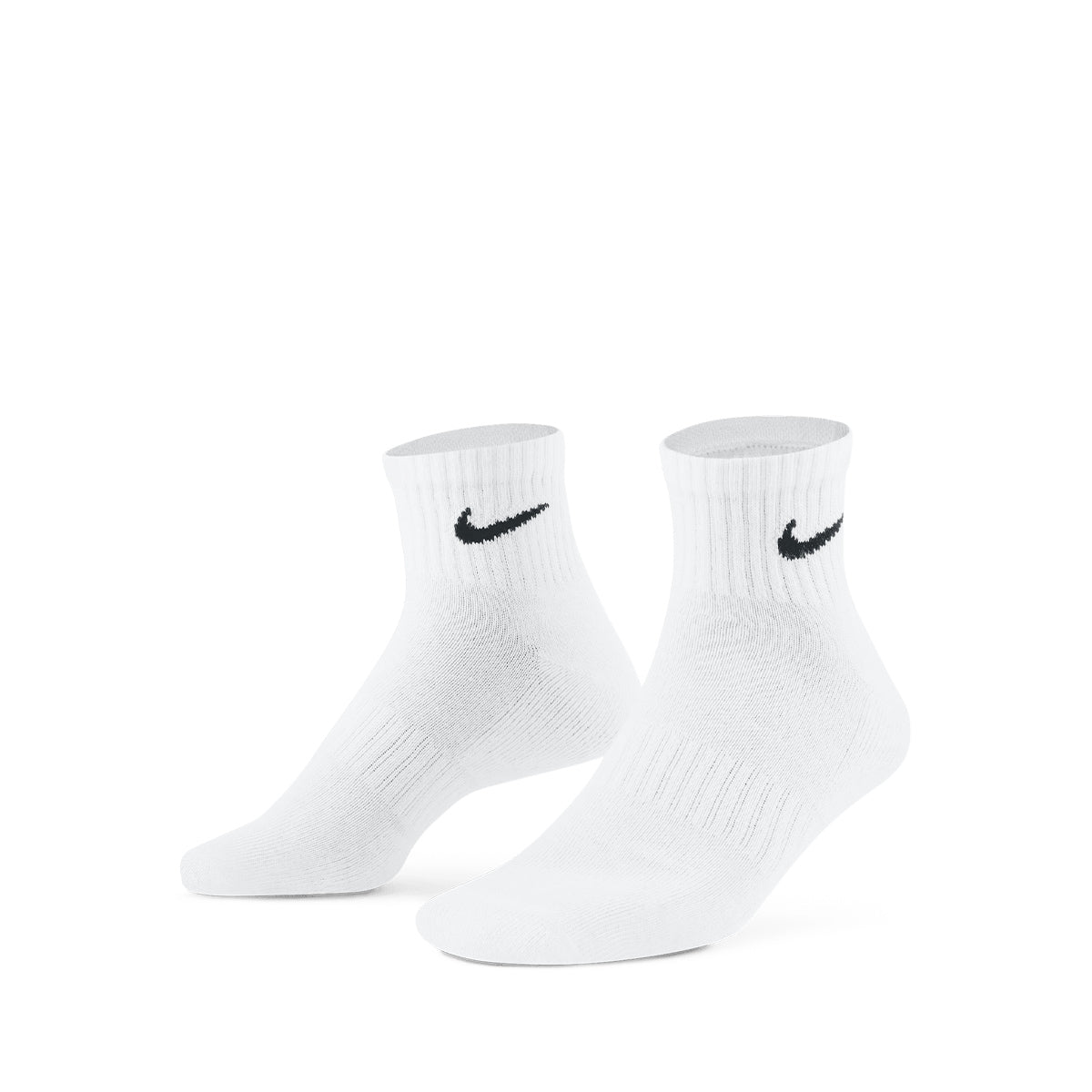 NIKE EVERYDAY CUSHIONED ANKLE 3 PAIRS - WHITE/BLACK