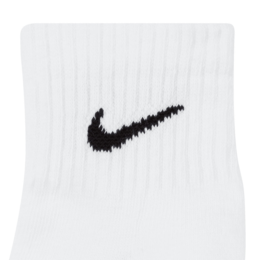 NIKE EVERYDAY CUSHIONED ANKLE 3 PAIRS - WHITE/BLACK