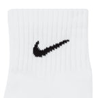 NIKE EVERYDAY CUSHIONED ANKLE 3 PAIRS - WHITE/BLACK