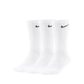 NIKE EVERYDAY CUSHIONED CREW 3 PAIRS - WHITE/BLACK