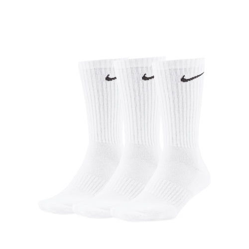 NIKE EVERYDAY CUSHIONED CREW 3 PAIRS - WHITE/BLACK