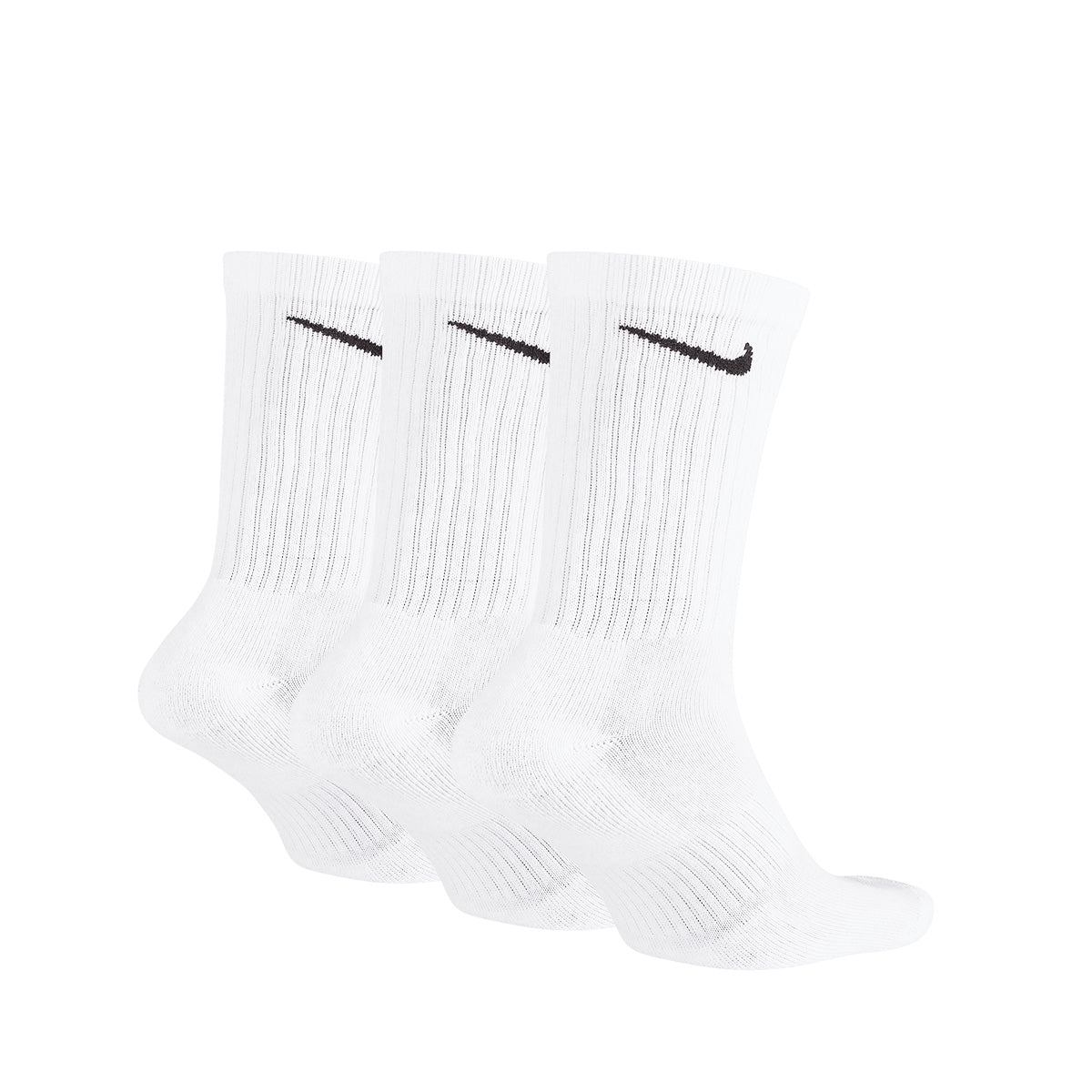 NIKE EVERYDAY CUSHIONED CREW 3 PAIRS - WHITE/BLACK