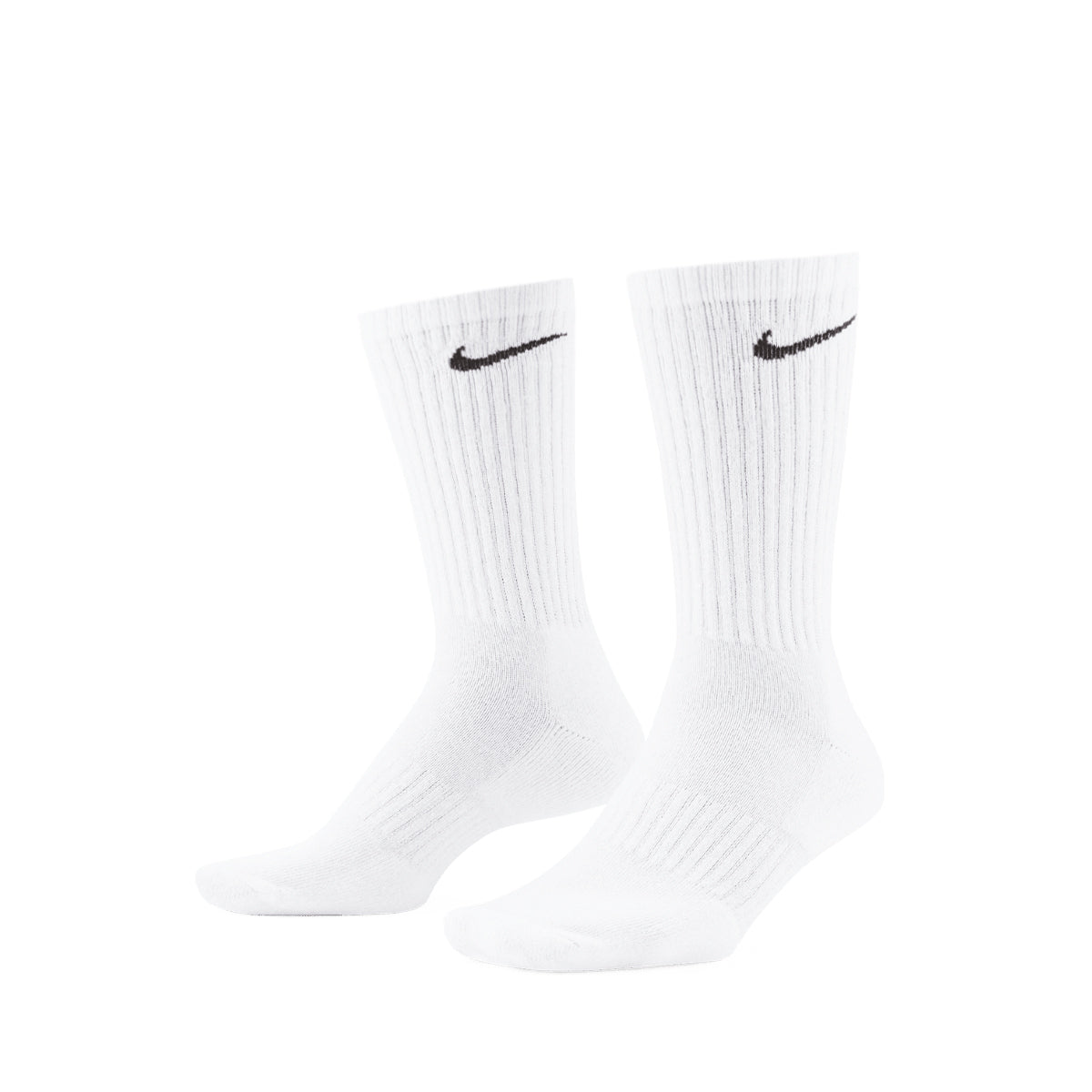 NIKE EVERYDAY CUSHIONED CREW 3 PAIRS - WHITE/BLACK