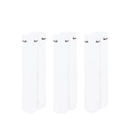 NIKE EVERYDAY CUSHIONED CREW 3 PAIRS - WHITE/BLACK