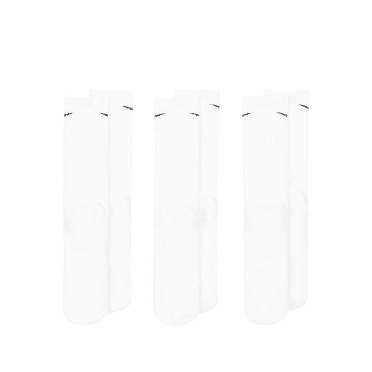 NIKE EVERYDAY CUSHIONED CREW 3 PAIRS - WHITE/BLACK