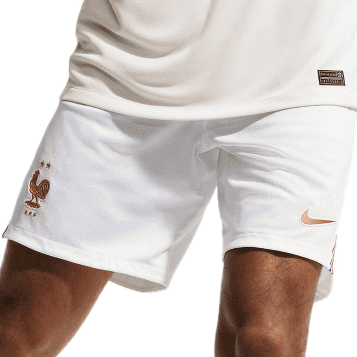 NIKE FRANCE 2026 HOME SHORTS - WHITE/METALLIC COPPER