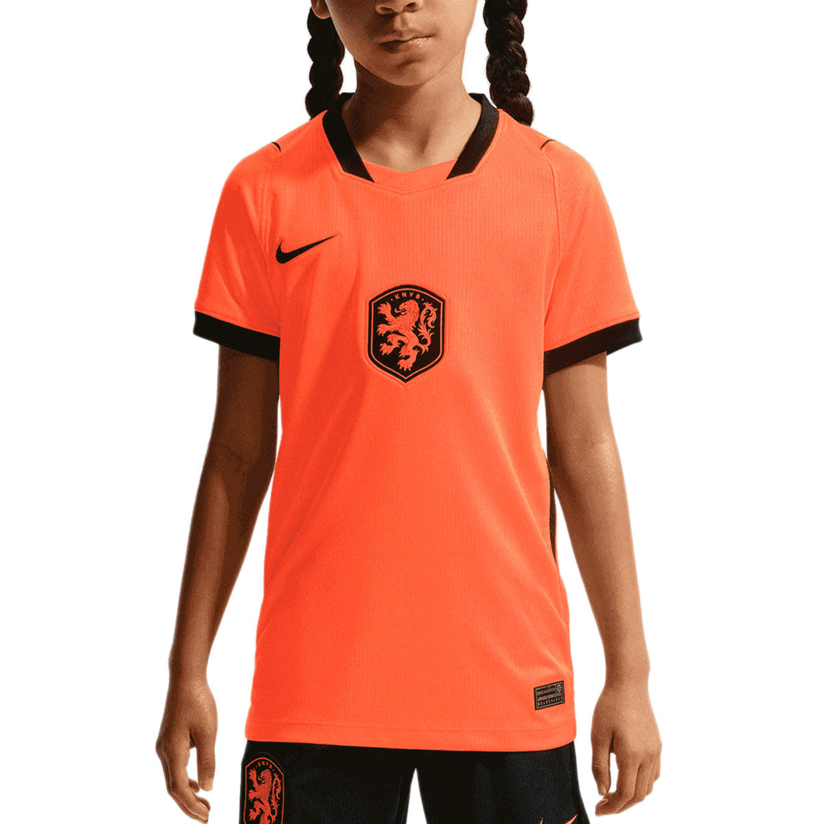 NIKE NETHERLAND 2026 HOME KIDS JERSEY - HYPER CRIMSON/BLACK