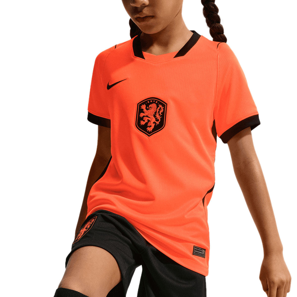 NIKE NETHERLAND 2026 HOME KIDS JERSEY - HYPER CRIMSON/BLACK