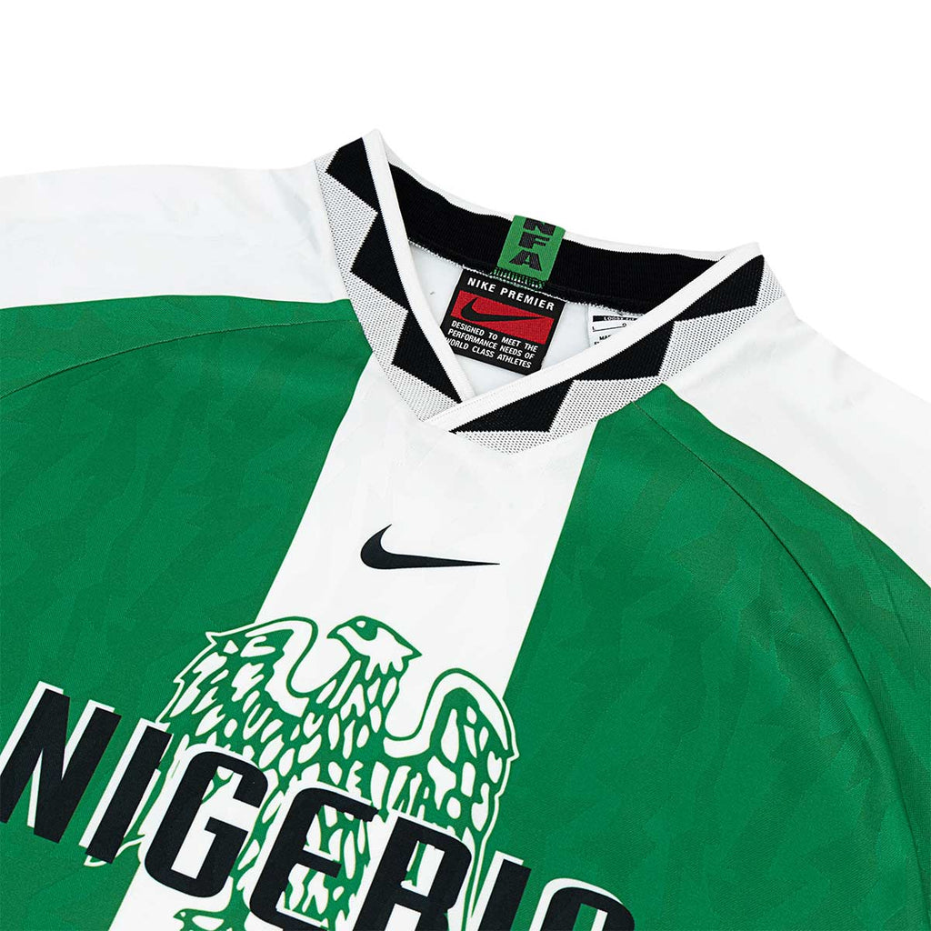 NIKE NIGERIA 1996 RE ISSUE JERSEY - COURT GREEN/WHITE/BLACK