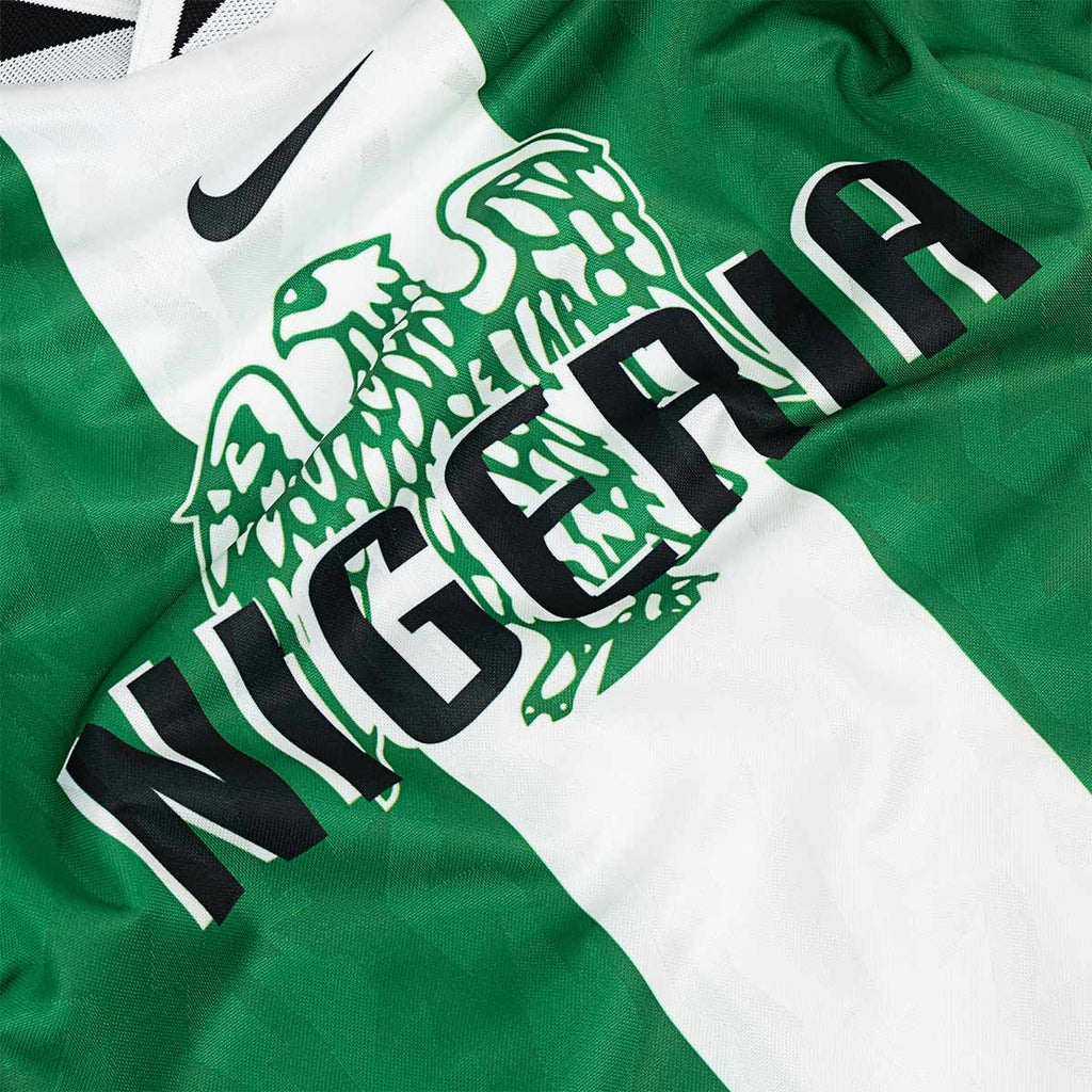 NIKE NIGERIA 1996 RE ISSUE JERSEY - COURT GREEN/WHITE/BLACK