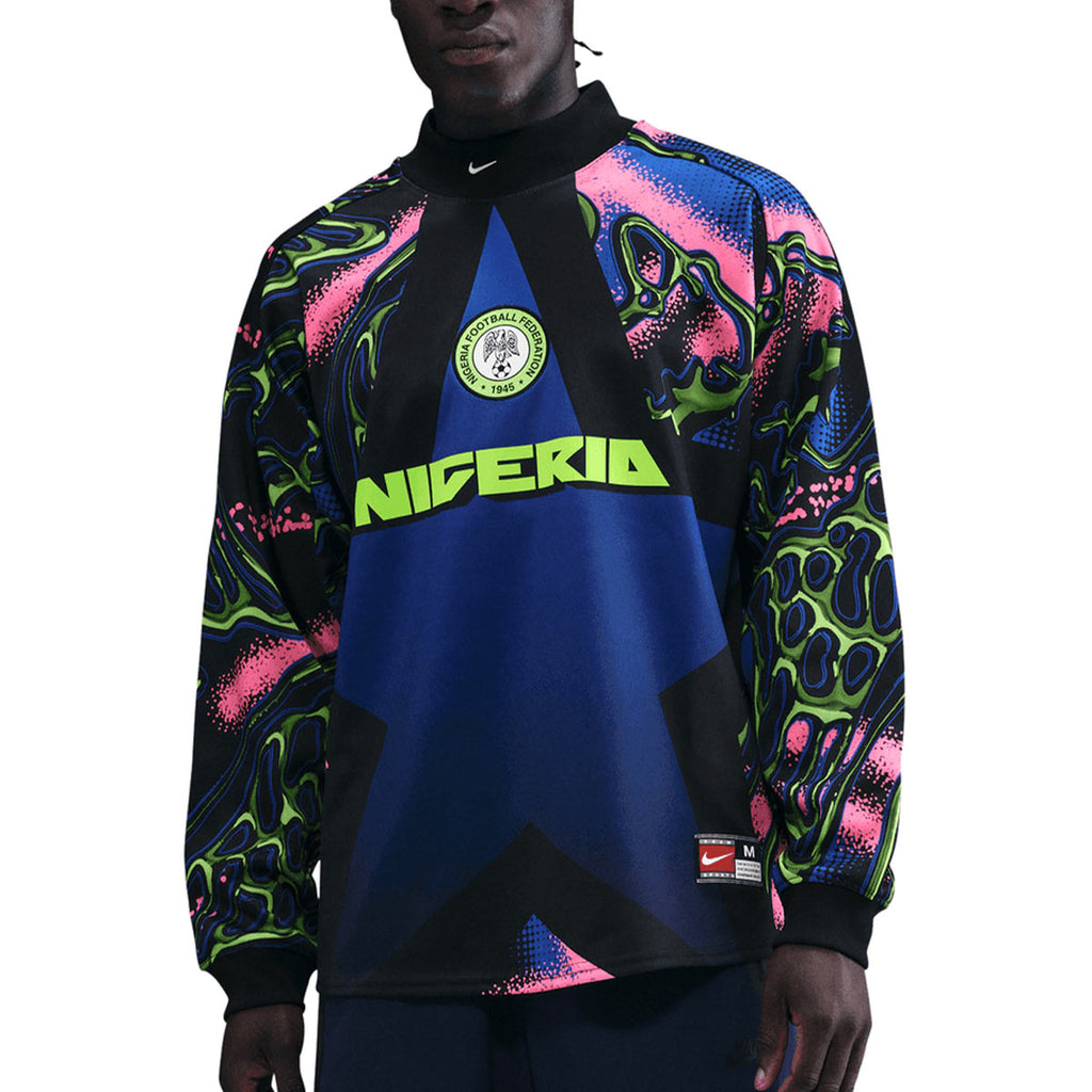 NIKE NIGERIA GOALKEEPER LONG SLEEVE SHIRT - BLACK/HYPER PINK/WHITE