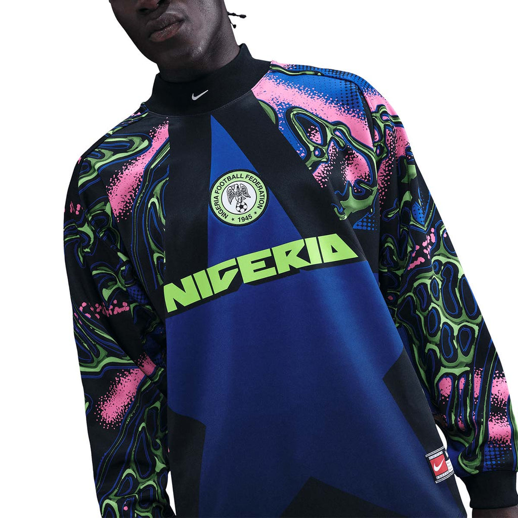 NIKE NIGERIA GOALKEEPER LONG SLEEVE SHIRT - BLACK/HYPER PINK/WHITE