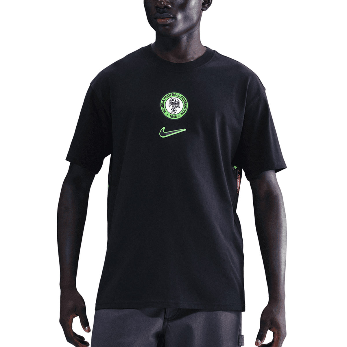 NIKE NIGERIA PREMIUM GOALKEEPER TEE - BLACK
