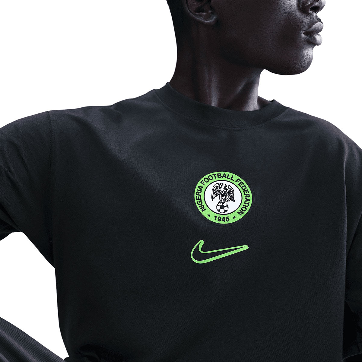 NIKE NIGERIA PREMIUM GOALKEEPER TEE - BLACK