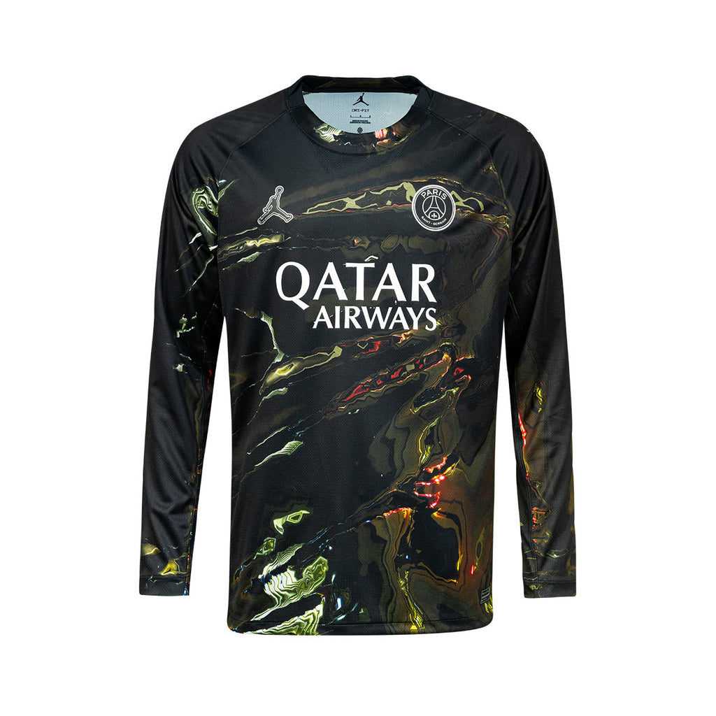 NIKE PARIS SAINT GERMAIN 2025/2026 FIFTH NIGHT EDITION REPLICA LONG SLEEVE JERSEY - BLACK/WHITE/BLACK