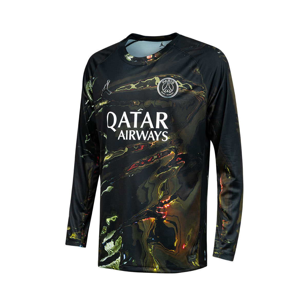 NIKE PARIS SAINT GERMAIN 2025/2026 FIFTH NIGHT EDITION REPLICA LONG SLEEVE JERSEY - BLACK/WHITE/BLACK