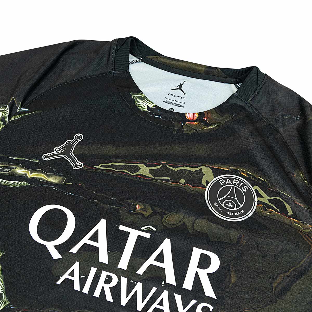 NIKE PARIS SAINT GERMAIN 2025/2026 FIFTH NIGHT EDITION REPLICA LONG SLEEVE JERSEY - BLACK/WHITE/BLACK