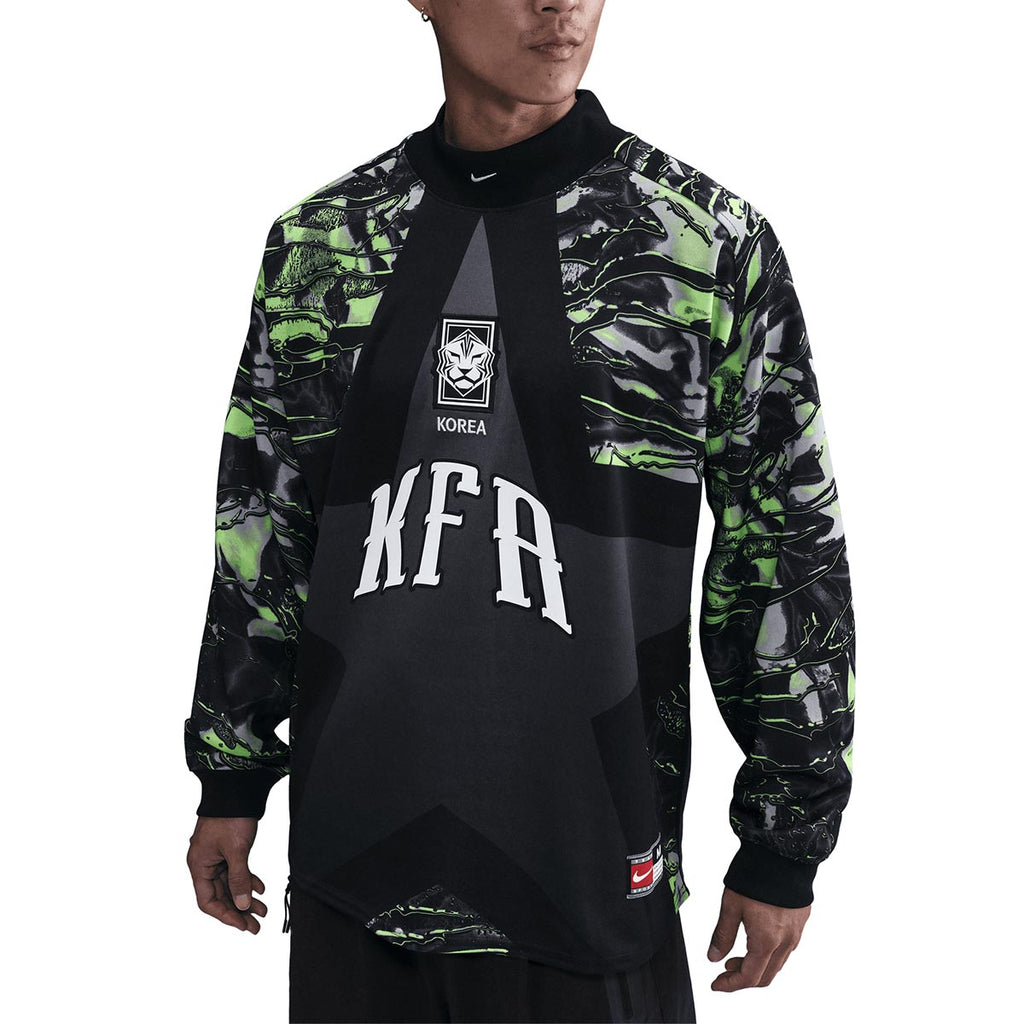 NIKE SOUTH KOREA GOALKEEPER LONG SLEEVE SHIRT - BLACK/BLACK/WHITE