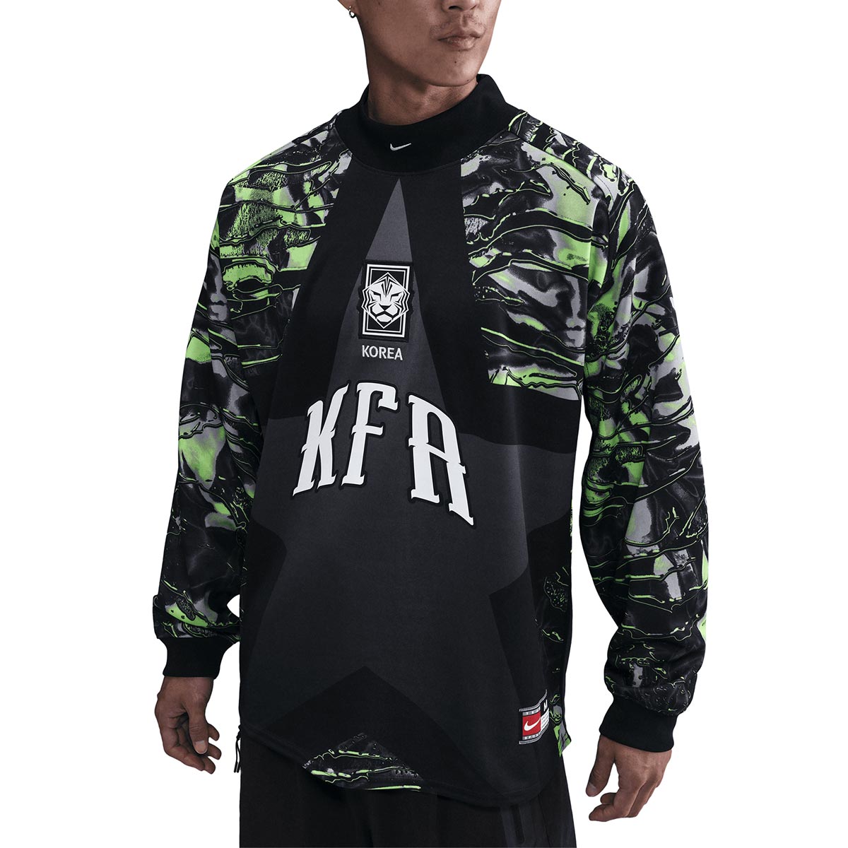 NIKE SOUTH KOREA GOALKEEPER LONG SLEEVE SHIRT - BLACK/BLACK/WHITE