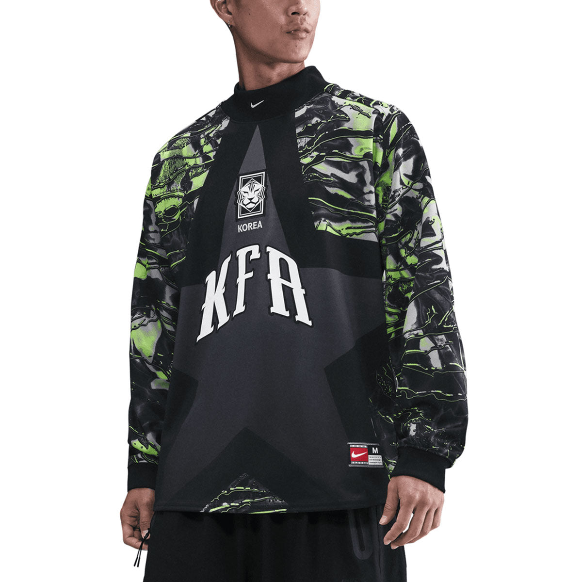 NIKE SOUTH KOREA GOALKEEPER LONG SLEEVE SHIRT - BLACK/BLACK/WHITE