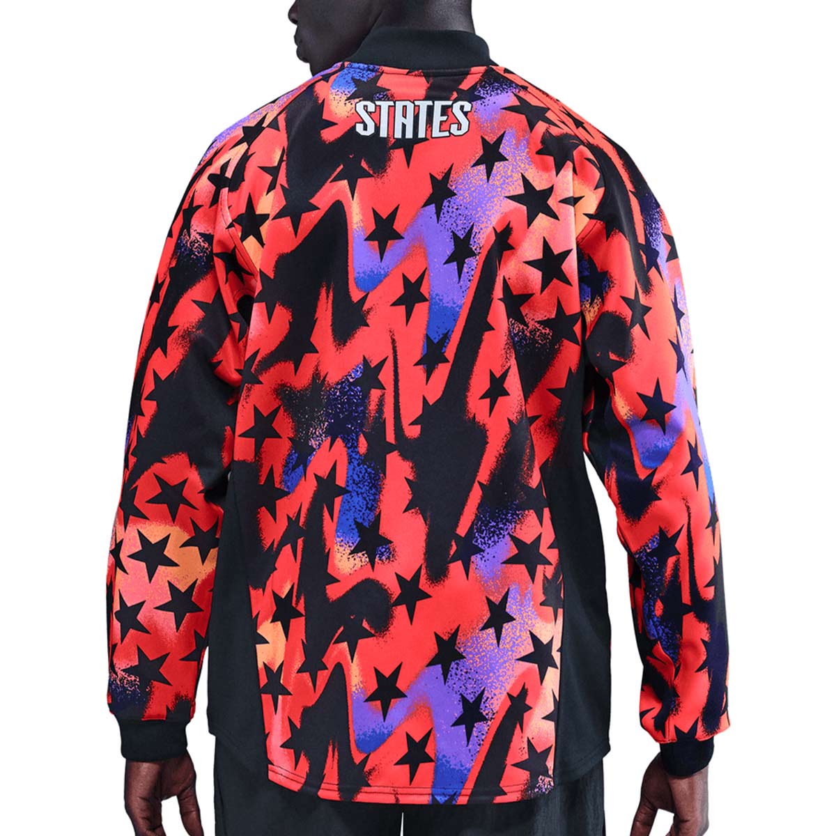 NIKE USA GOALKEEPER LONG SLEEVE SHIRT - BLACK/BRIGHT CRIMSON/BRIGHT CRIMSON