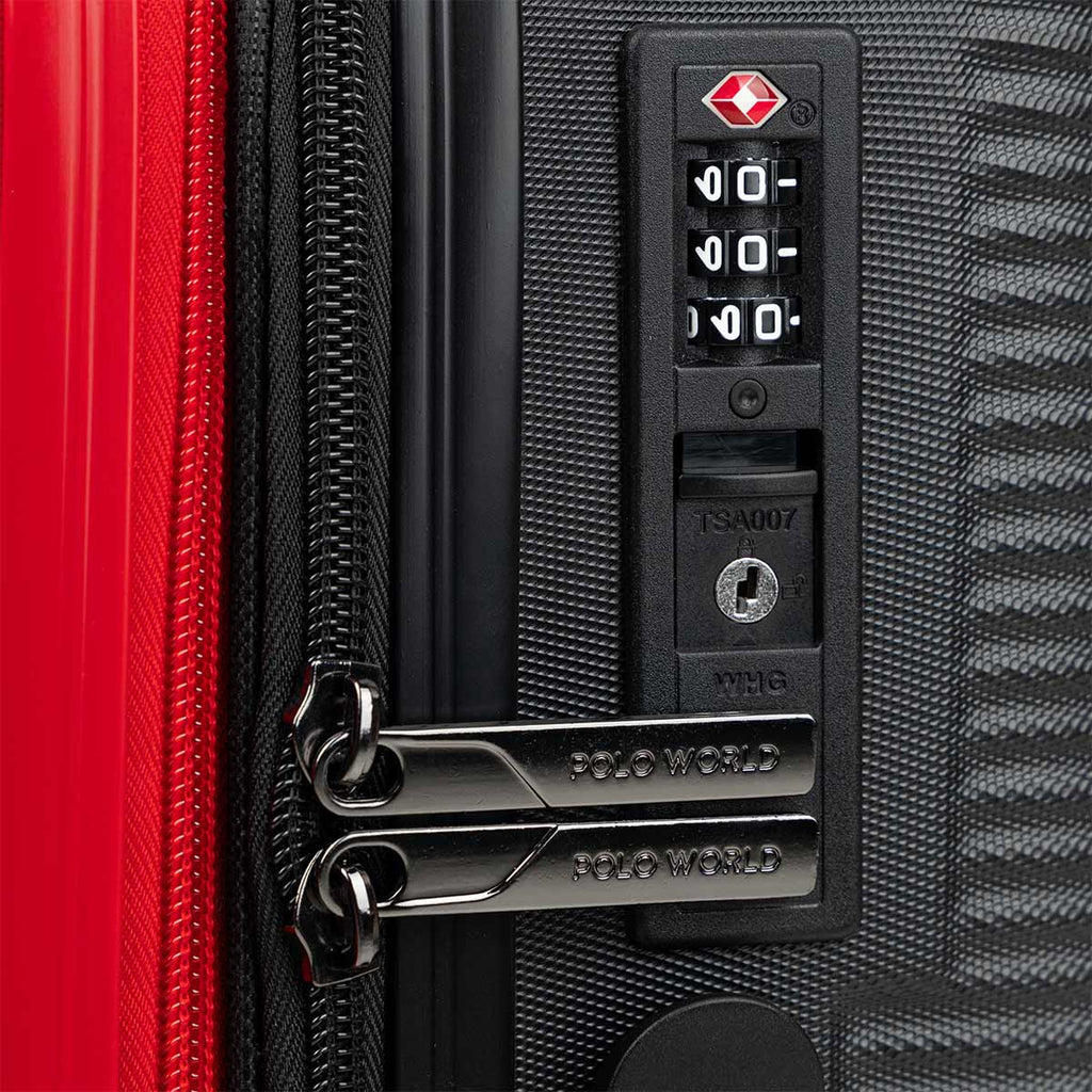 POLO WORLD TRUE BANGKOK UNITED LUGGAGE - RED