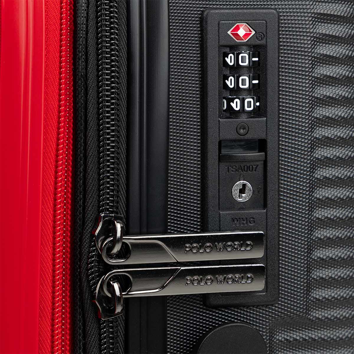 POLO WORLD TRUE BANGKOK UNITED LUGGAGE - RED
