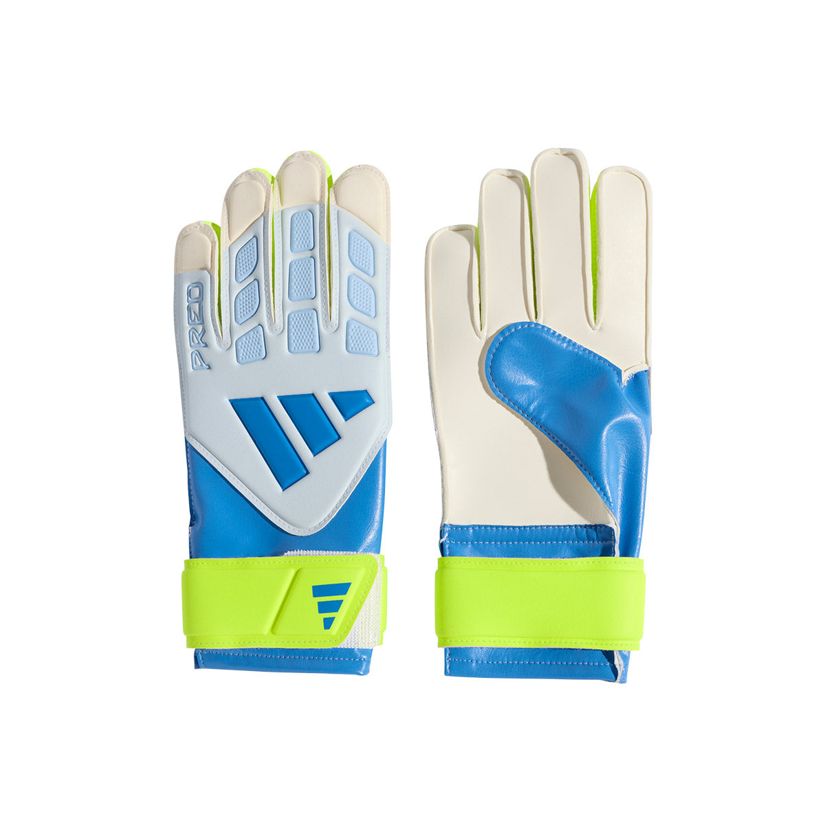 ADIDAS PREDATOR TRAINING GLOVES J - RAY BLUE/CRYSTAL SKY/SOLAR YELLOW